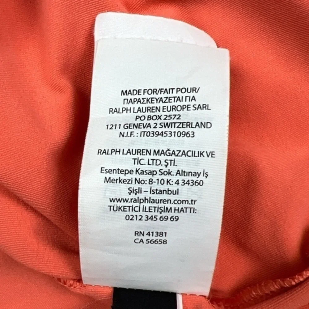 Ralph Lauren RLX Shirt‎ Mens Large Orange Short Sleeve Polo Golf Wicking READ!